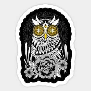 Golden Eyes Owl Sticker